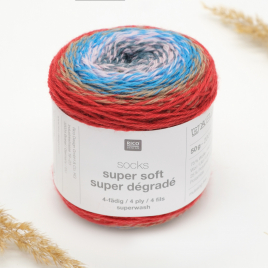 Пряжа Rico Socks Super Soft Super Degrade 4 ply modern 003