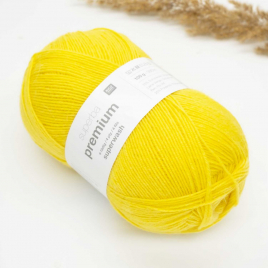 Пряжа Rico Superba Premium 4-ply 100g yellow 002